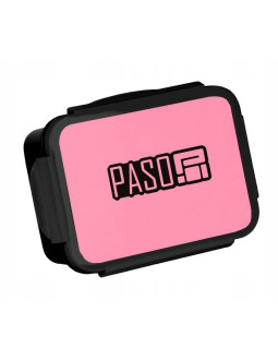 Śniadaniówka plastikowy pojemnik na śniadanie paso beuniq różowy - pp22al-3036