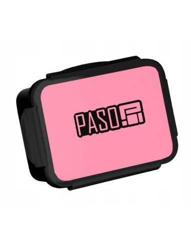 Śniadaniówka plastikowy pojemnik na śniadanie paso beuniq różowy - pp22al-3036