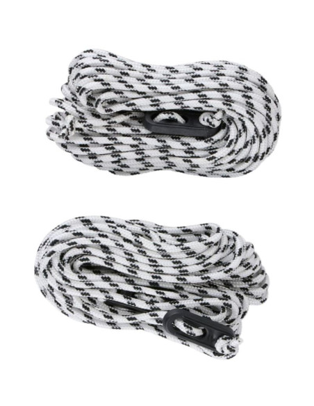 Linka turystyczna naciąg do namiotów 2szt 10m czarno biała camp active