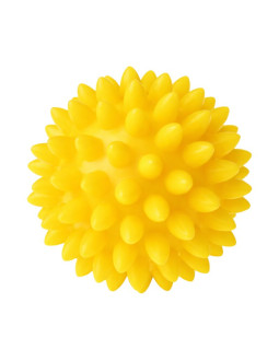 Piłka fizjo spiky do masażu i rehabilitacji 5,4 cm tullo żółta ref855