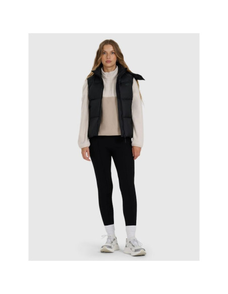 Bezrękawnik puchowy z naturalnym wypełnieniem damski 4f 4fwaw25tvjaf223-083s