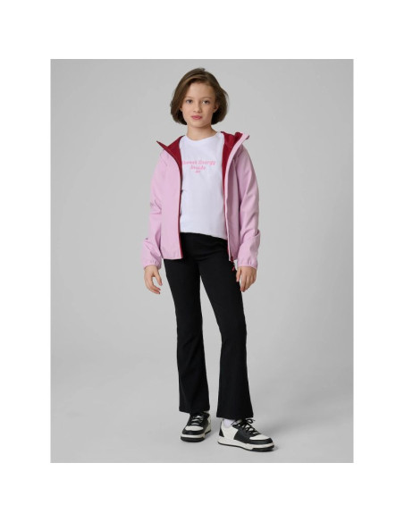 Kurtka softshell wiatroodporna membrana 5000 dziewczęca 4f 4fjwss26tsoff478-47s