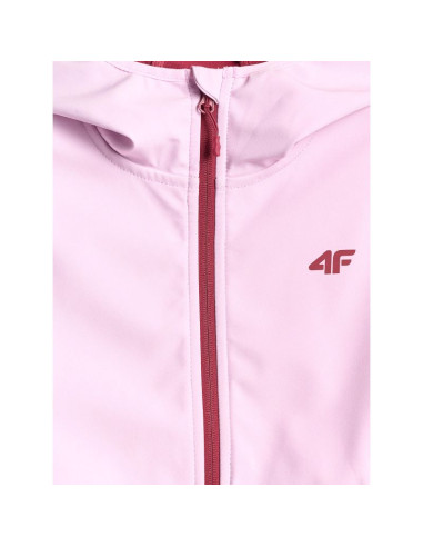 Kurtka softshell wiatroodporna membrana 5000 dziewczęca 4f 4fjwss26tsoff478-47s