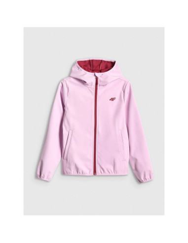 Kurtka softshell wiatroodporna membrana 5000 dziewczęca 4f 4fjwss26tsoff478-47s