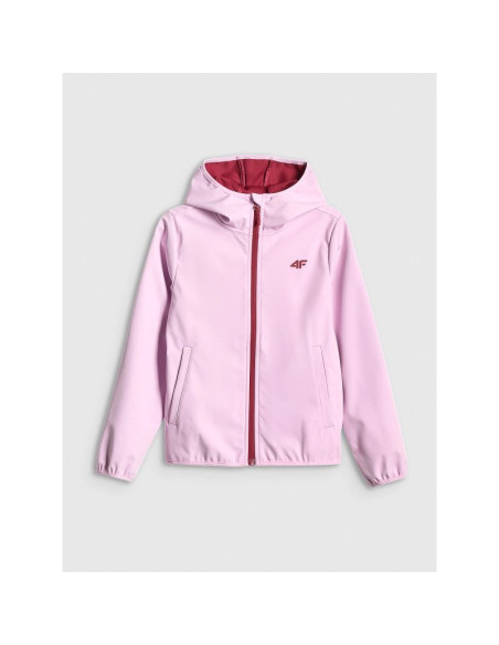 Kurtka softshell wiatroodporna membrana 5000 dziewczęca 4f 4fjwss26tsoff478-47s