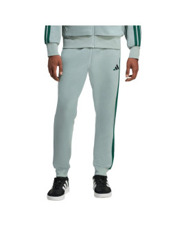 Spodnie męskie adidas essentials 3-stripes fleece miętowe kd4836