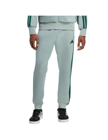 Spodnie męskie adidas essentials 3-stripes fleece miętowe kd4836