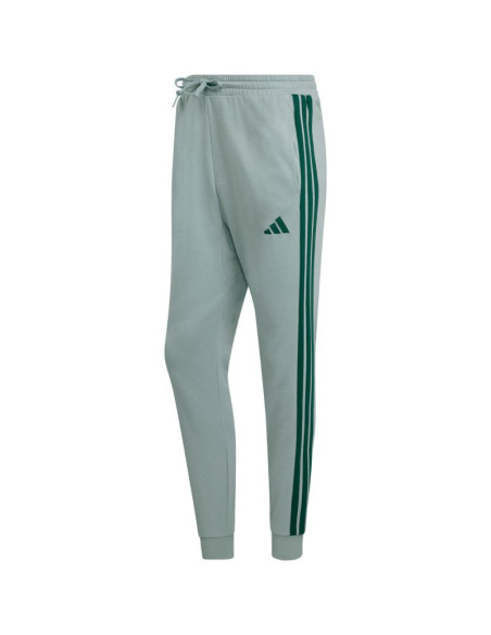Spodnie męskie adidas essentials 3-stripes fleece miętowe kd4836