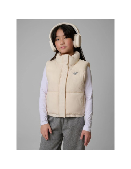 Bezrękawnik z wypełnieniem syntetycznym dziewczęcy 4f 4fjwss26tvjaf312-12s