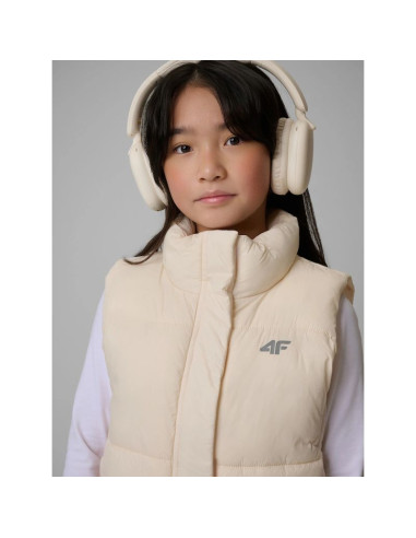 Bezrękawnik z wypełnieniem syntetycznym dziewczęcy 4f 4fjwss26tvjaf312-12s