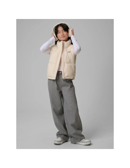 Bezrękawnik z wypełnieniem syntetycznym dziewczęcy 4f 4fjwss26tvjaf312-12s