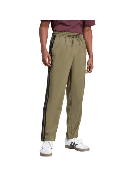 Spodnie męskie adidas essentials 3-stripes stanford open hem oliwkowe je6401
