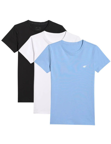 T-shirt damski (zestaw koszulek 3 szt.) 4f 4fwmm00ttshf3306-10s-20s-56s