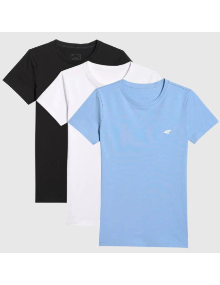 T-shirt damski (zestaw koszulek 3 szt.) 4f 4fwmm00ttshf3306-10s-20s-56s