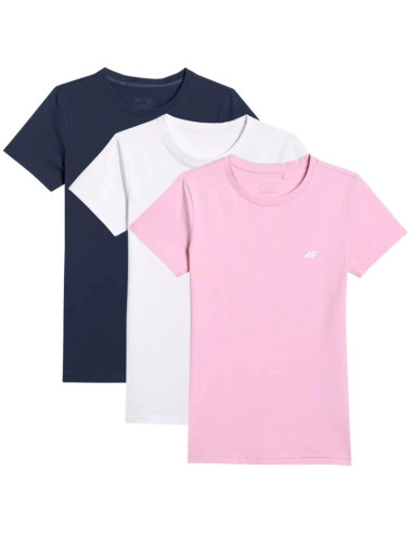 T-shirt damski (zestaw koszulek 3 szt.) 4f 4fwmm00ttshf3306-10s-20s-56s