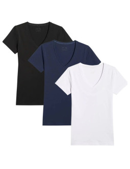 T-shirt damski (zestaw koszulek 3 szt.) 4f 4fwmm00ttshf3307-10s-20s-31s