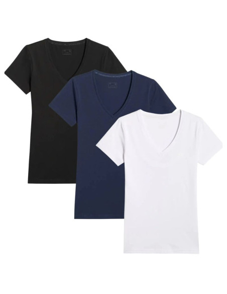 T-shirt damski (zestaw koszulek 3 szt.) 4f 4fwmm00ttshf3307-10s-20s-31s