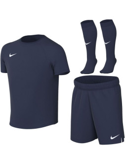 Komplet sportowy dla dzieci nike dri-fit park viii granatowy hv8260 410