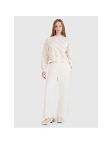 Damska bluza dresowa nierozpinana bez kaptura 4f 4fwss25tswsf1579-11a