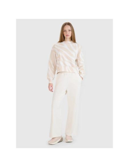 Damska bluza dresowa nierozpinana bez kaptura 4f 4fwss25tswsf1579-11a