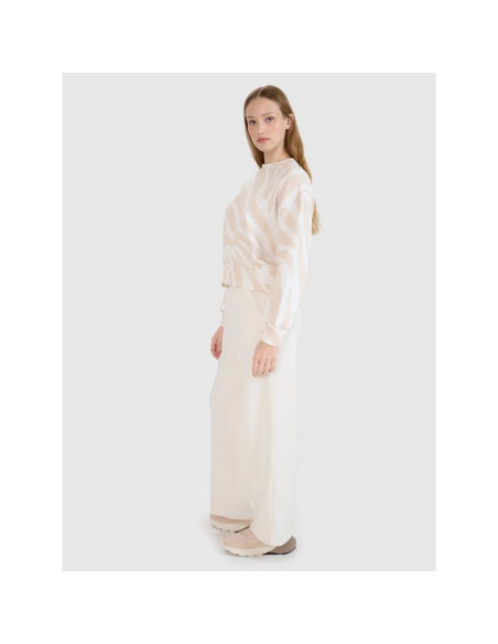 Damska bluza dresowa nierozpinana bez kaptura 4f 4fwss25tswsf1579-11a