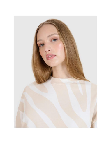 Damska bluza dresowa nierozpinana bez kaptura 4f 4fwss25tswsf1579-11a