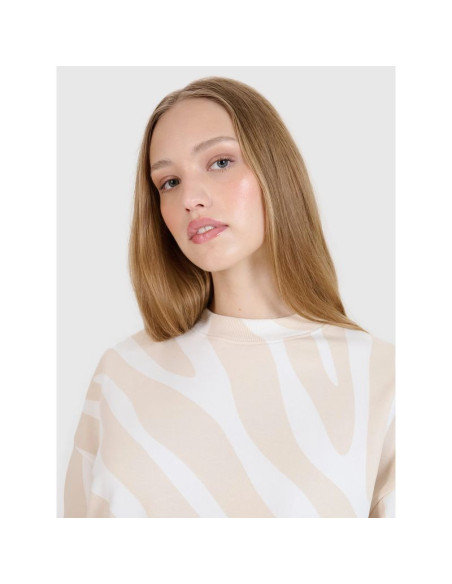 Damska bluza dresowa nierozpinana bez kaptura 4f 4fwss25tswsf1579-11a