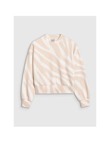 Damska bluza dresowa nierozpinana bez kaptura 4f 4fwss25tswsf1579-11a