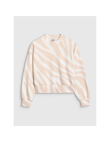 Damska bluza dresowa nierozpinana bez kaptura 4f 4fwss25tswsf1579-11a