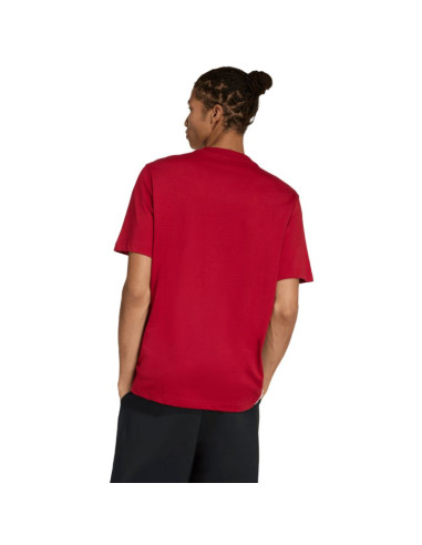 Koszulka męska adidas essentials 3-stripes czerwona kd4865