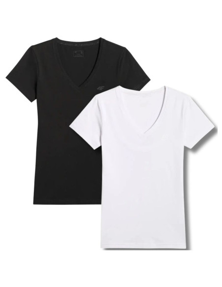 T-shirt damski (zestaw koszulek 2 szt.) 4f 4fwmm00ttshf3307-10s-20s
