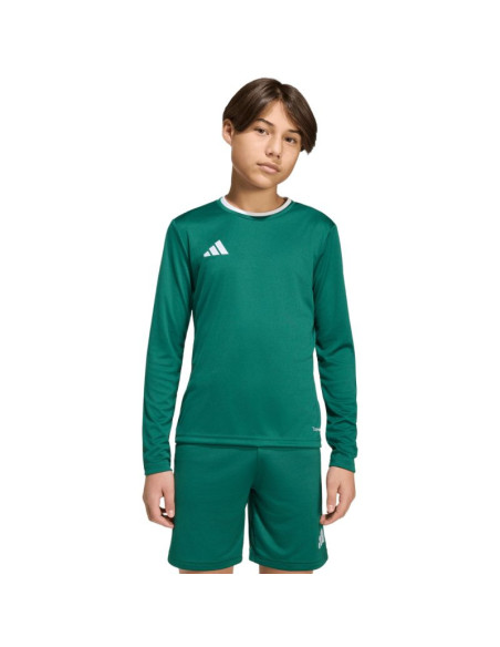 Koszulka dla dzieci adidas entrada 26 long sleeve jersey zielona kf5873
