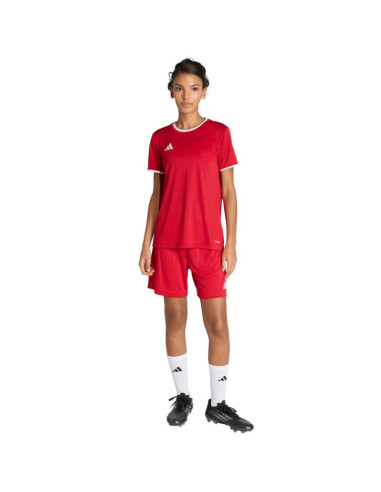 Spodenki damskie adidas entrada 26 czerwone jz2536