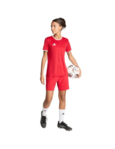 Spodenki damskie adidas entrada 26 czerwone jz2536