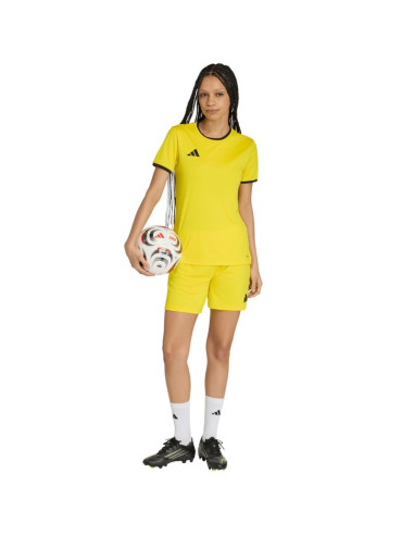 Spodenki damskie adidas entrada 26 żółte jz2540