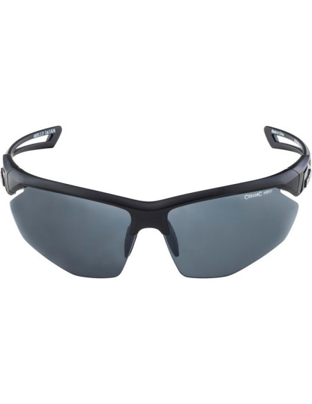 Okulary na rower alpina nylos hr czarne mat szkło czarne lustro cat.3