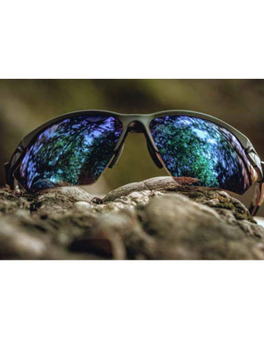 Okulary na rower alpina nylos hr czarne mat szkło czarne lustro cat.3