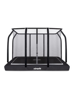 Virtufit trampolina ogrodowa do wkopania 244 x 366 cm z siatką