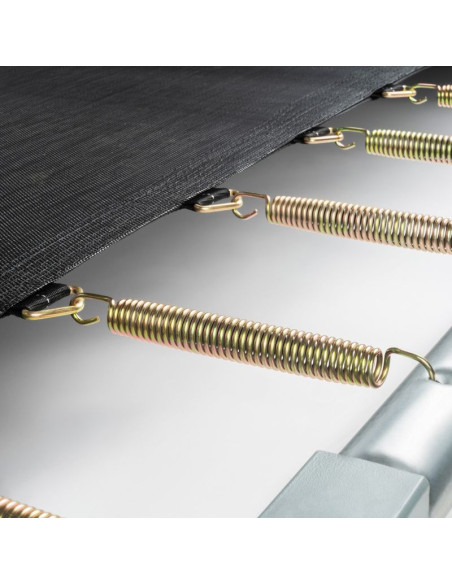 Virtufit trampolina ogrodowa do wkopania 244 x 366 cm z siatką