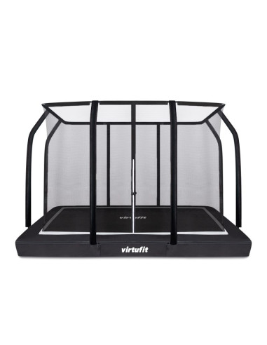 Virtufit trampolina ogrodowa do wkopania 183 x 274 cm z siatką