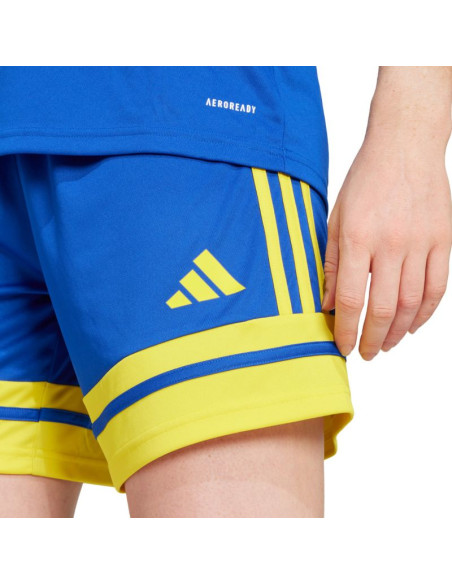 Spodenki damskie adidas squadra 25 niebiesko-żółte jn5408