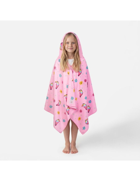 Ręcznik dla dzieci szybkoschnący z kapturem spokey tucan