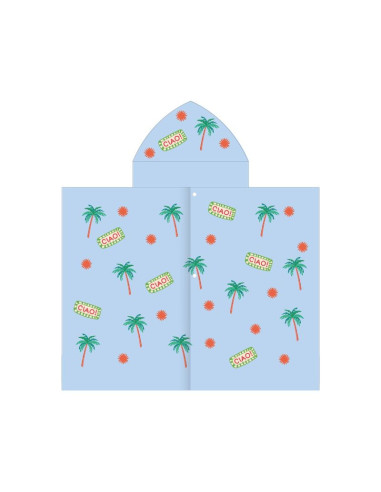 Ręcznik z kapturem pancho dla dzieci szybkoschnący spokey palms