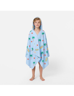 Ręcznik z kapturem pancho dla dzieci szybkoschnący spokey palms 2