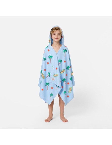 Ręcznik z kapturem pancho dla dzieci szybkoschnący spokey palms
