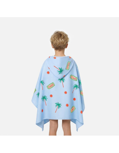 Ręcznik z kapturem pancho dla dzieci szybkoschnący spokey palms