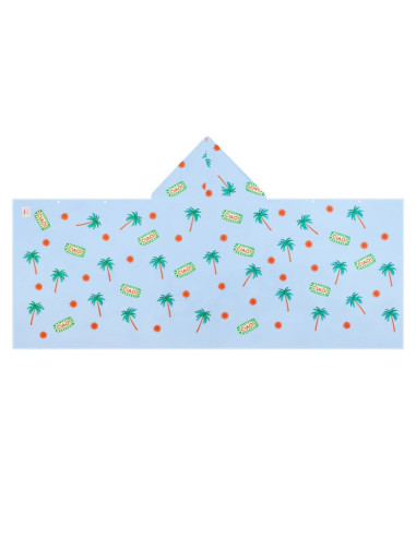 Ręcznik z kapturem pancho dla dzieci szybkoschnący spokey palms