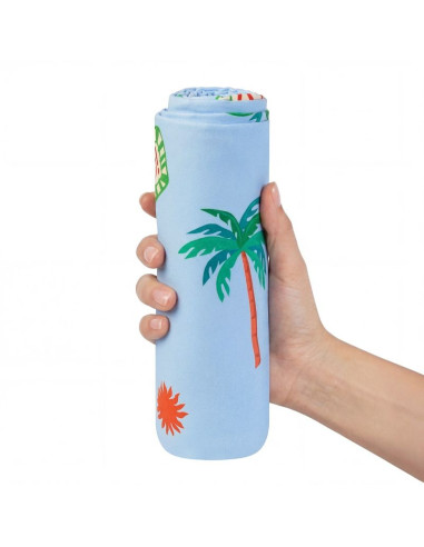 Ręcznik z kapturem pancho dla dzieci szybkoschnący spokey palms