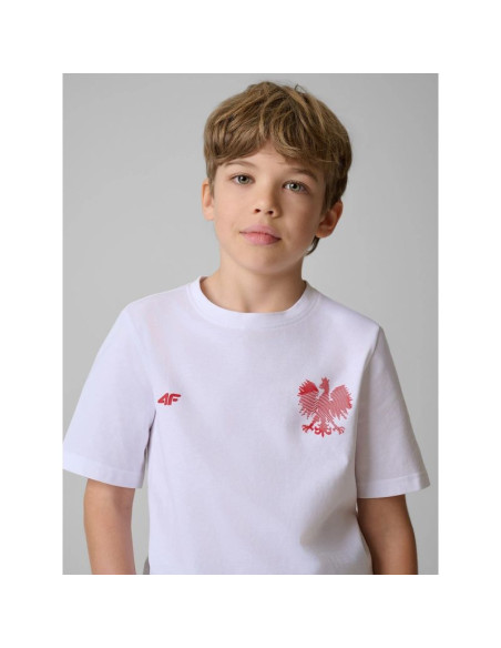 T-shirt kibica dziecięcy 4f 4fjsmm00ttshu2236-10s