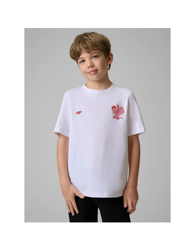 T-shirt kibica dziecięcy 4f 4fjsmm00ttshu2236-10s